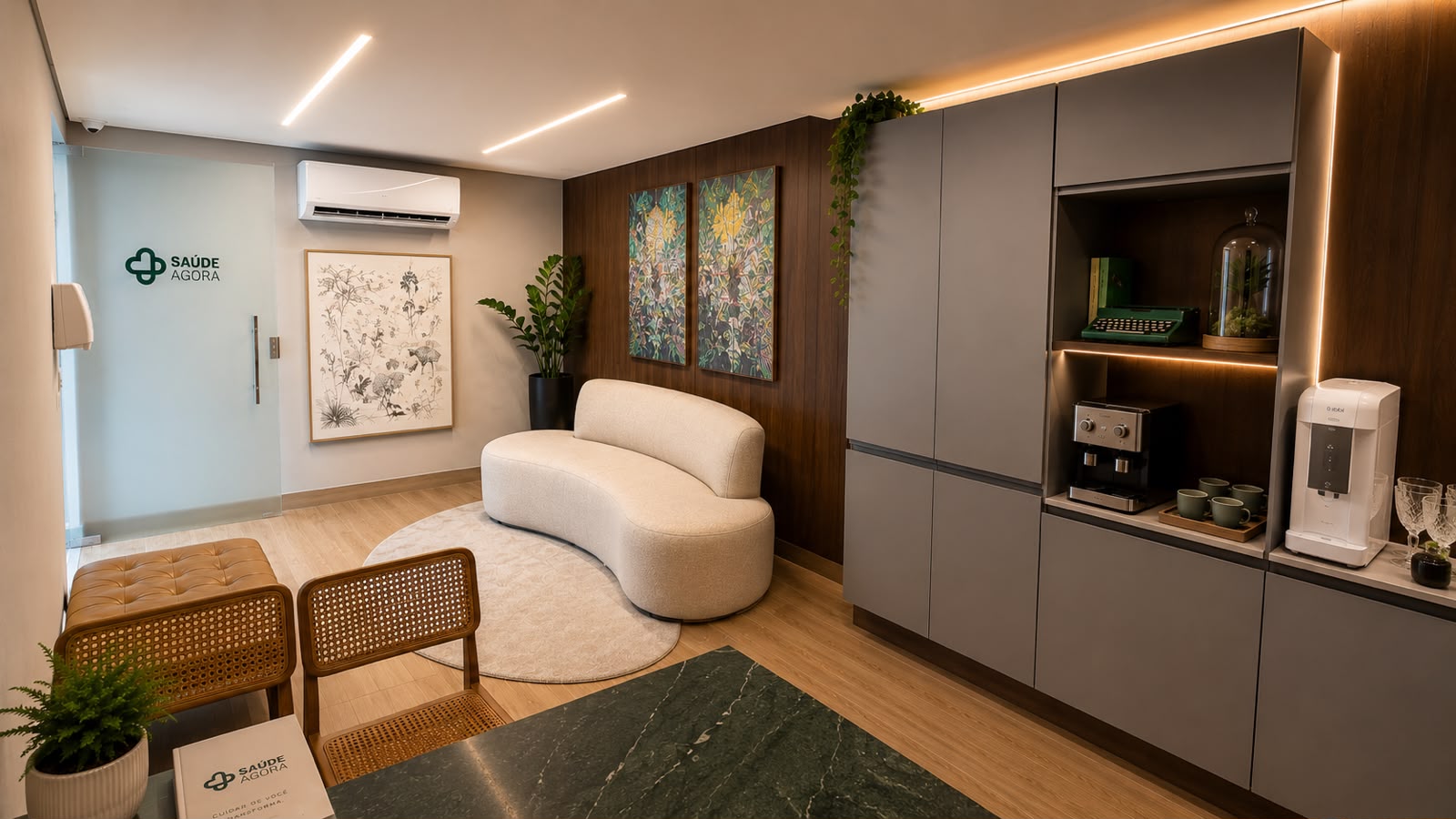 Sala de reunião da Saúde Agora